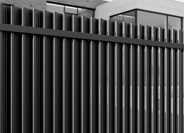 Vertical Louvered Fence
