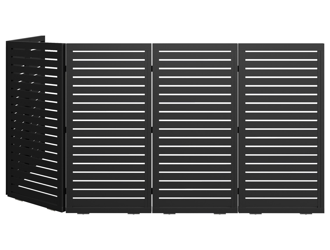 CUSTOM Horizontal Slat Sectional Sliding Gates 