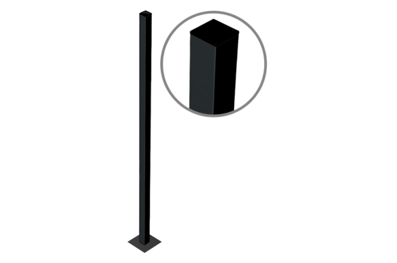 Aluminum Posts With Metal Palete