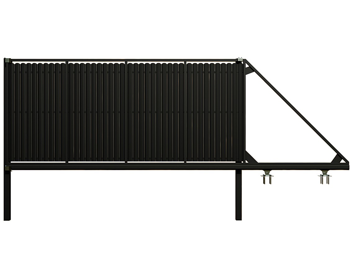 Picket Cantilever Gates  - Custom Picket Cantilever Gate