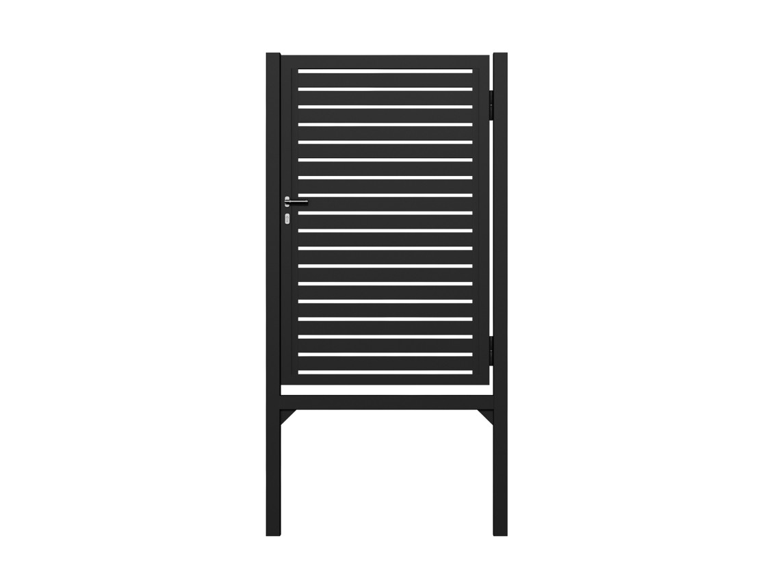 Horizontal Slat Pedestrian Gates in H frame