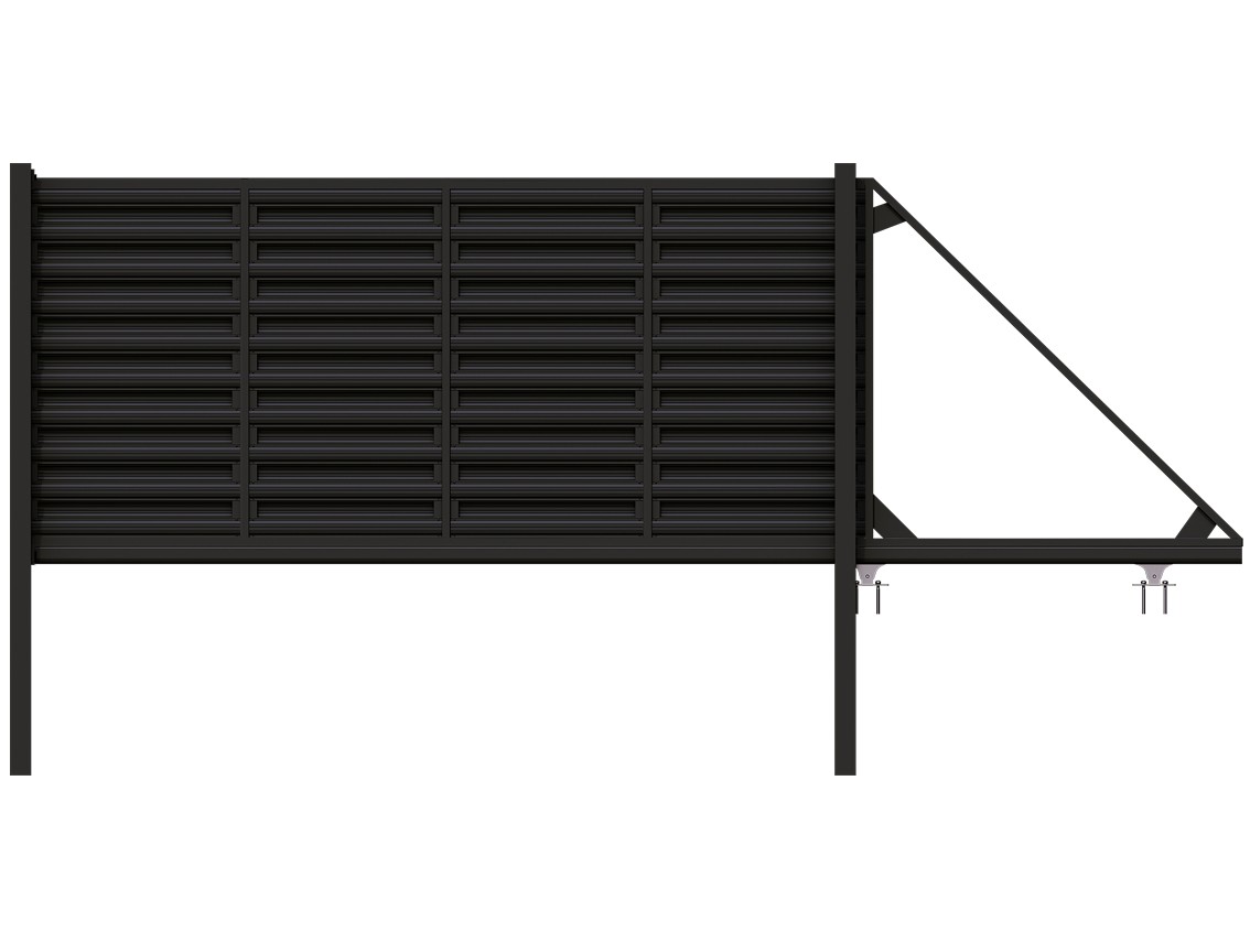 Horizontal Picket Cantilever Gates