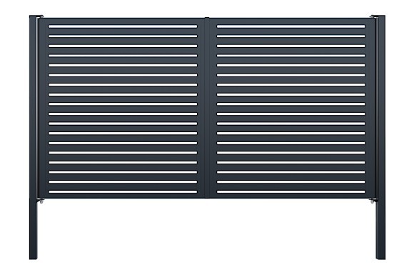 Horizontal Slat Swing Gates