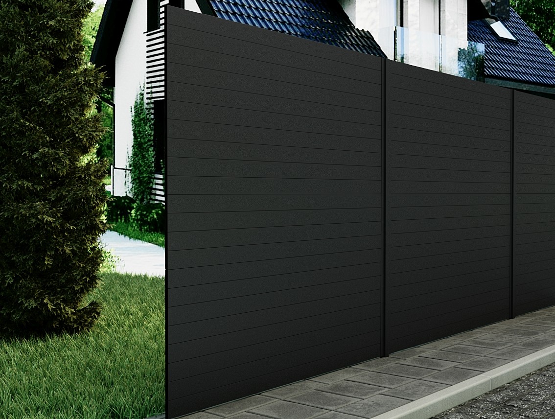 Aluminum Louvered Privacy Fence