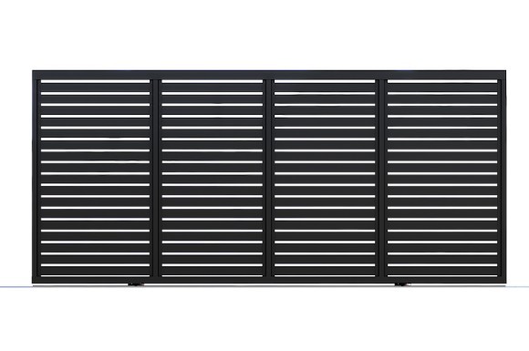 Horizontal Slat Sliding Gates