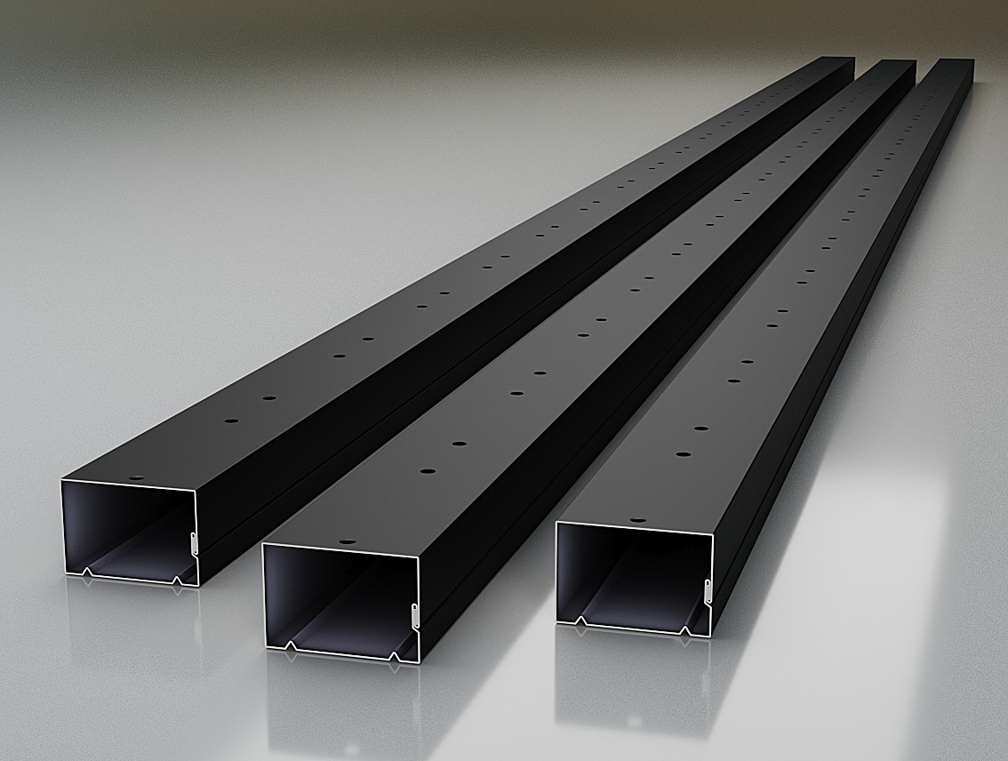 Picket Fence Rails Black