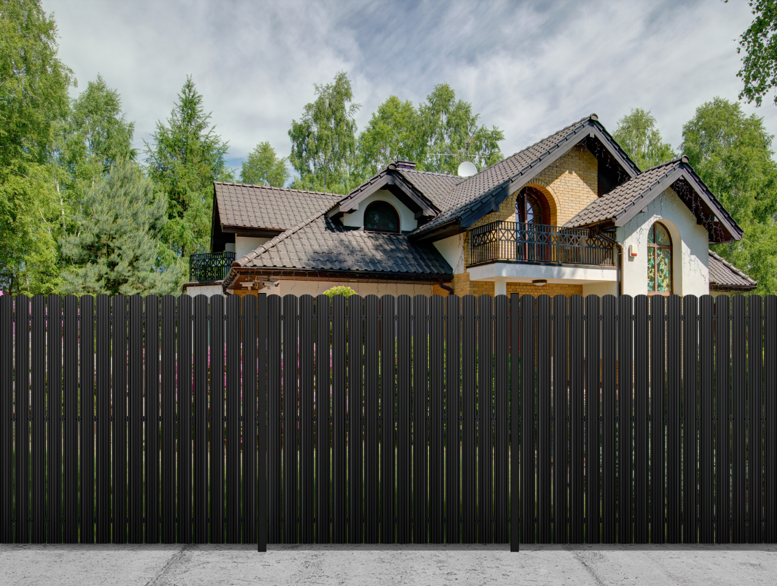 High-grade Picket Fence Black