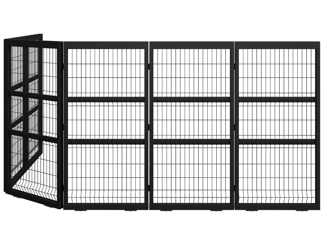 CUSTOM Welded Wire Sectional Sliding Gates - Custom Welded Wire Sectional Sliding Gates
