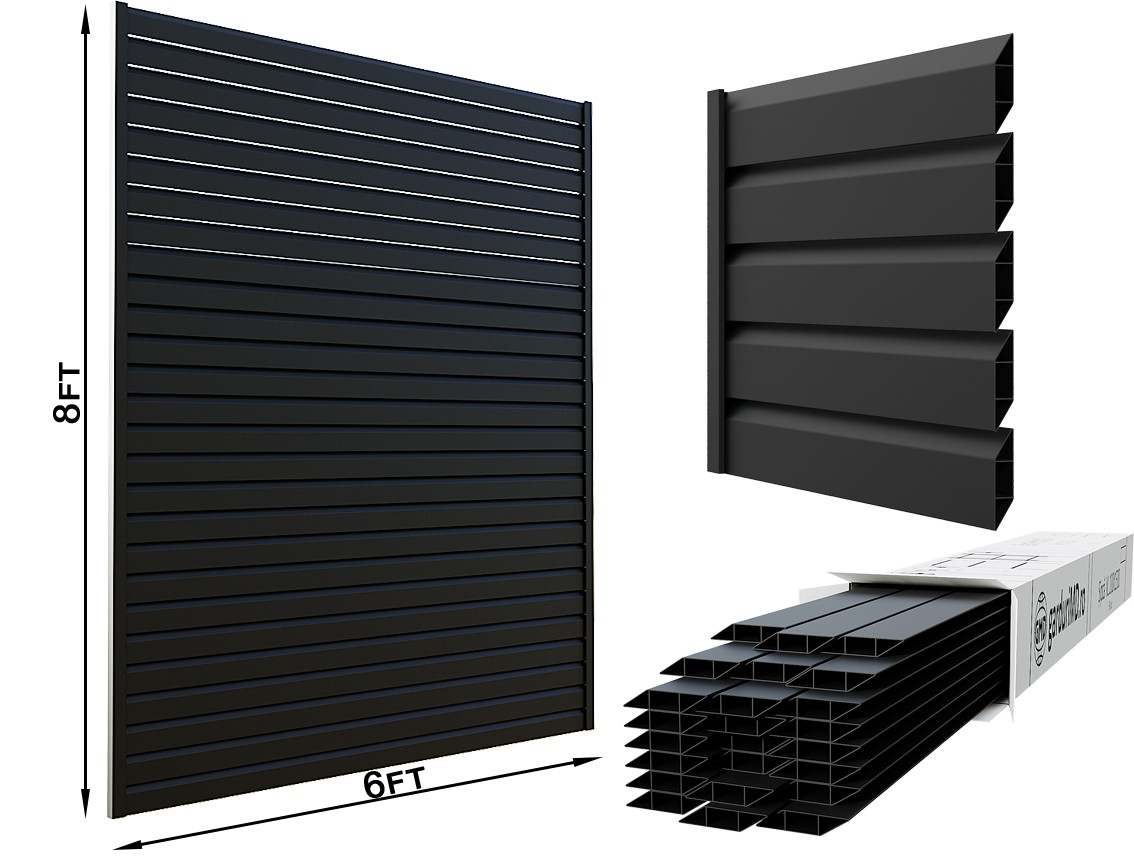 Aluminum Louvered Privacy Fence - Aluminum Louvered Privacy Fence