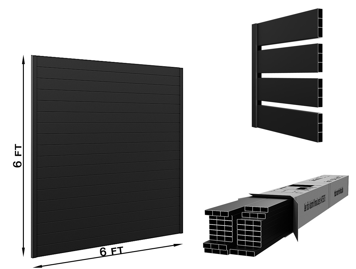 Aluminum Louvered Privacy Fence - Aluminum Louvered Privacy Fence