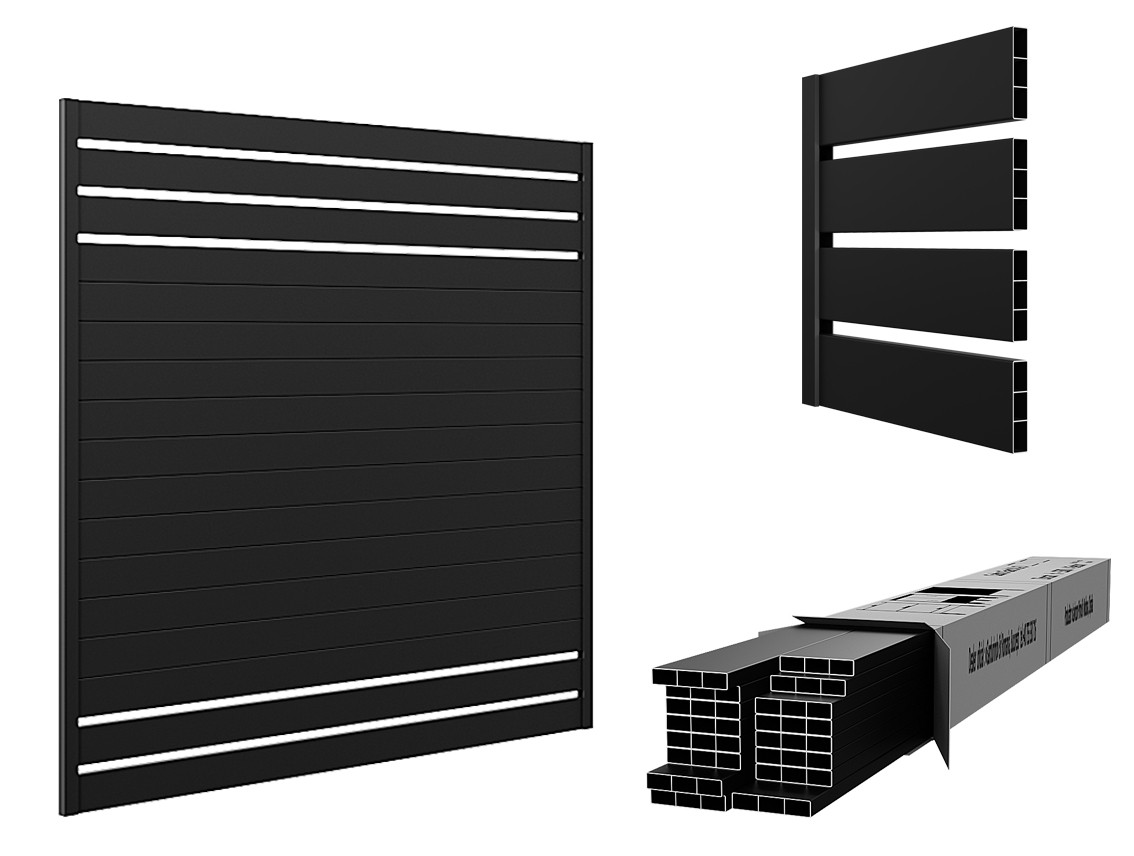 Aluminum Louvered Privacy Fence - CUSTOM Fences